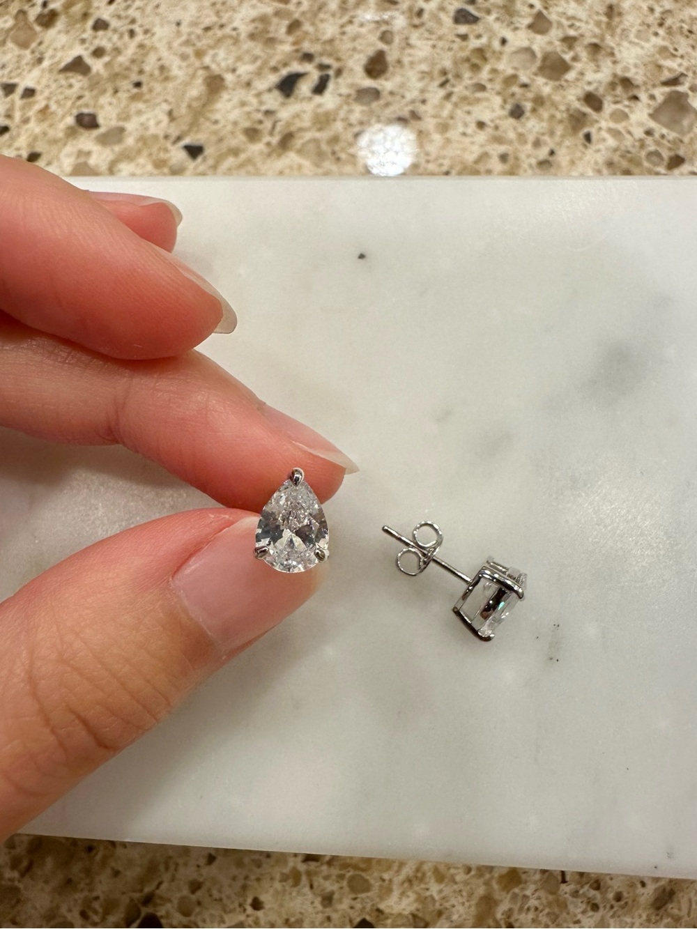 Pear studs